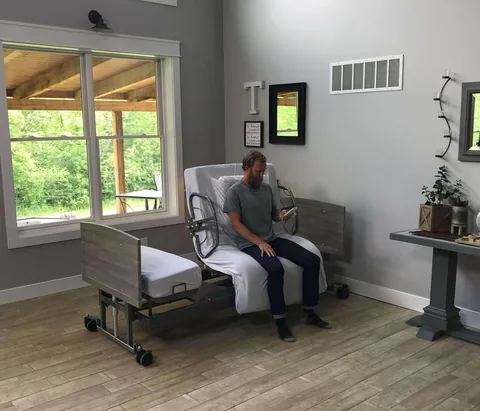 Med-Mizer ActiveCare Rotating Sit to Stand Hospital Bed view 3