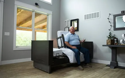 Med-Mizer ActiveCare Deluxe Rotating Sit to Stand Hospital Bed view 5